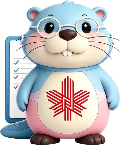 Nordy holding a checklist